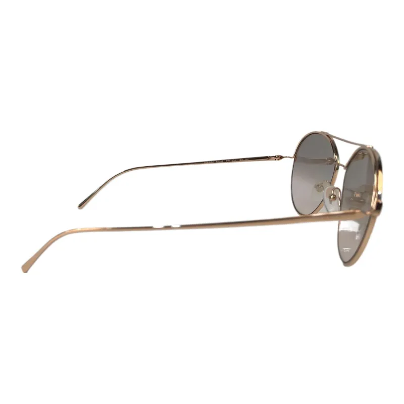 PRADA Metal Aviator Sunglasses Unisex Gold-2