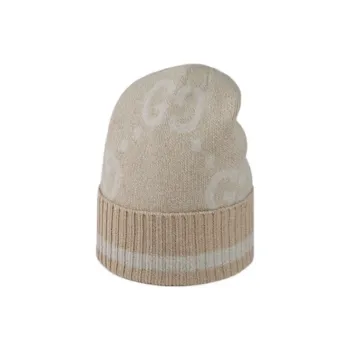 GUCCI Cashmere Beanies Women's Beige