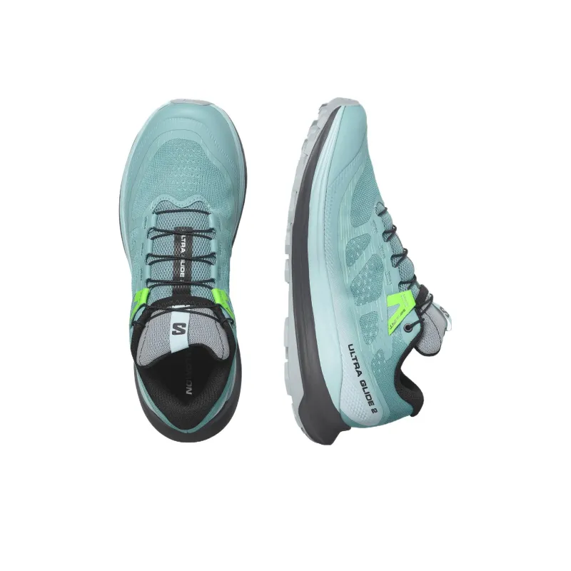 SALOMON Ultra Glide 2 Low-Top Running Shoes Women's Green Gray-2