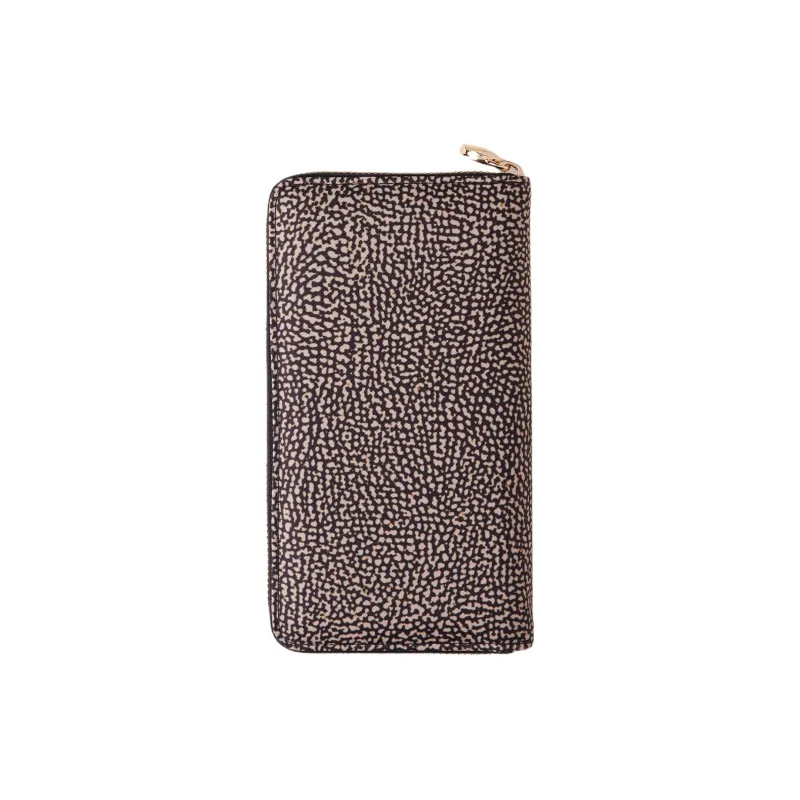 BORBONESE Polyester Wallet Women's Beige/Black-3