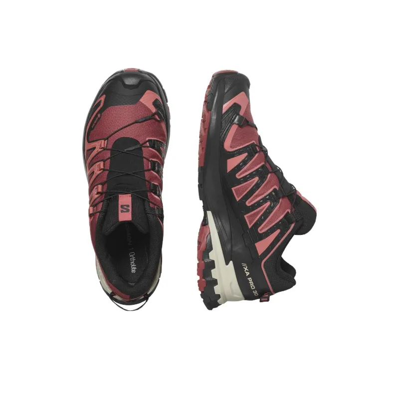 SALOMON XA Pro 3D V9 Cushioning Wear Resistant Low Top Outdoor Shoes Women's Black Pink-2