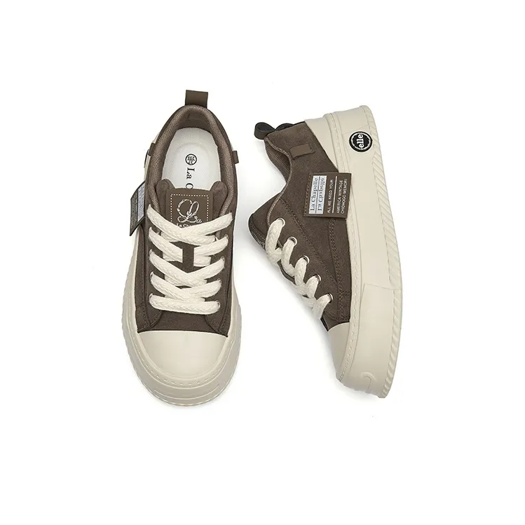 La Chapelle Wear-resistant And Lightweight Low-Top Skateboard Shoes Women's-7