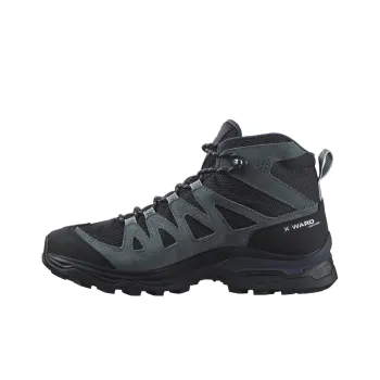 SALOMON X Ward Cushioning Wear Resistant Mid Top Outdoor Shoes Women's Black Gray Color