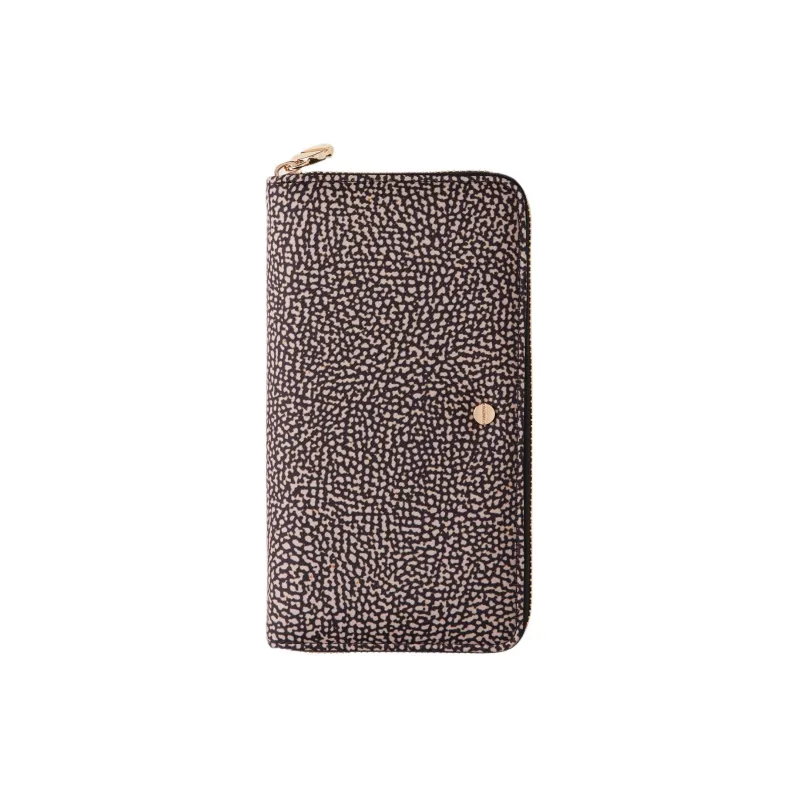 BORBONESE Polyester Wallet Women's Beige/Black-2