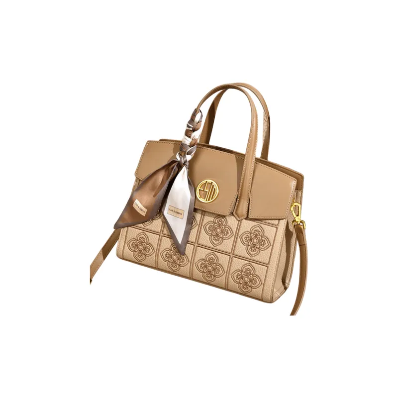Versman PU Shoulder Bag, Crossbody Bag, Handbag Tubas Women's Apricot & Khaki-1