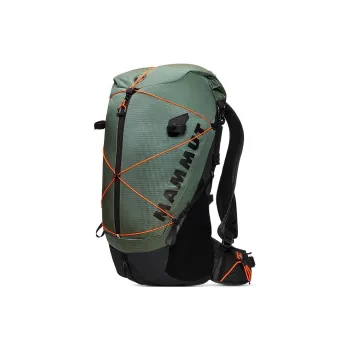 MAMMUT Ducan Nylon Backpack Unisex Dark Jadeite Spelled Black Color