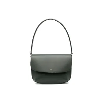 A.P.C Calfskin Handbag Shoulder Bag Women's Green
