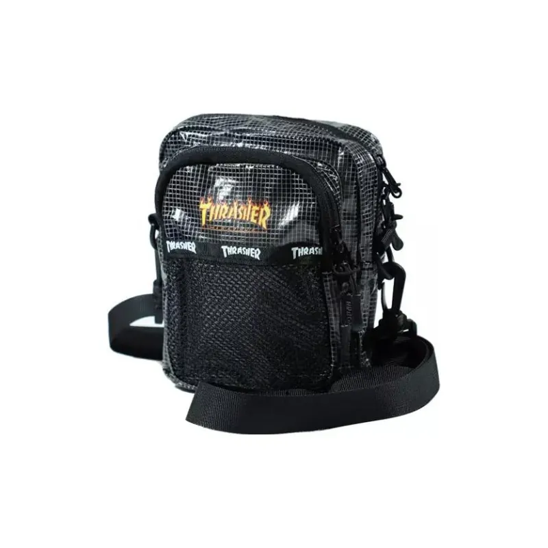 Thrasher Polyester Shoulder Bag Crossbody Bag Regular Unisex Black-2