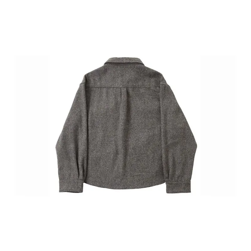 Profound Velvet feel Coat Unisex Taupe-1