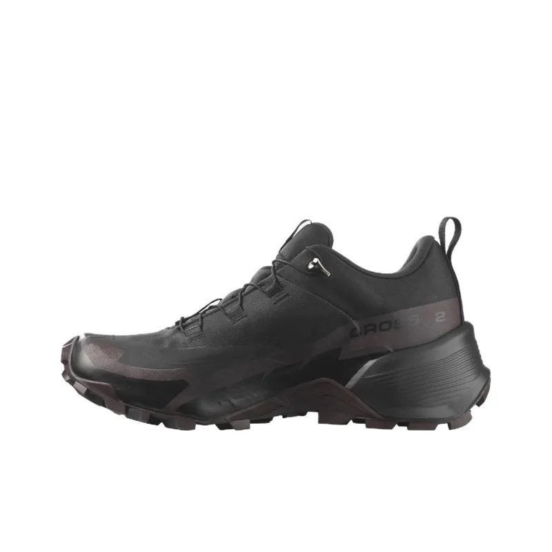 SALOMON CROSS HIKE 2 Cushioning Wear Resistant Low Top Outdoor Shoes Women's Black-0
