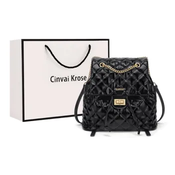 CinvaiKrose Backpacks Black Shopping Bag Included