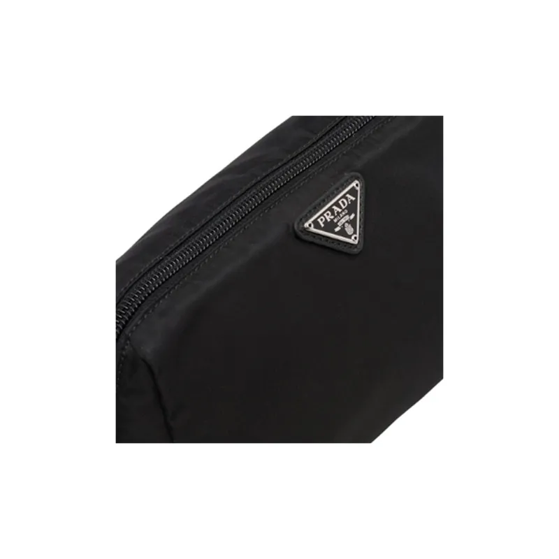 PRADA Nylon Makeup Bag Handbag Toiletry Bag Unisex Black-4