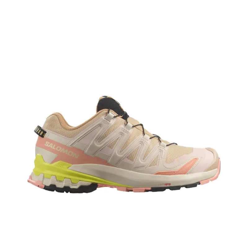 SALOMON XA Pro 3D V9 Cushioning Wear Resistant Low Top Outdoor Shoes Women's Beige Pink-1