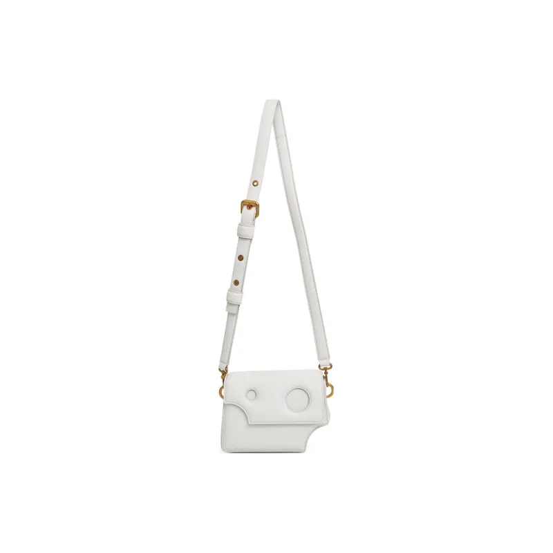 OFF WHITE Burrow Leather Shoulder Bag-2