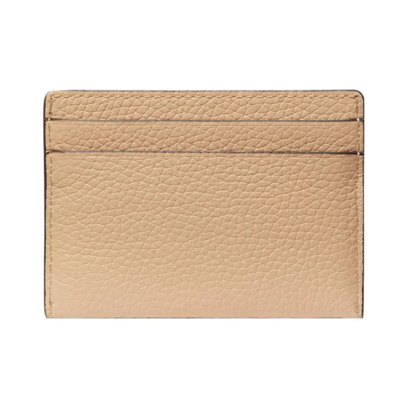 MICHAEL KORS Cow Leather Card Holder Regular Women's Camel-2