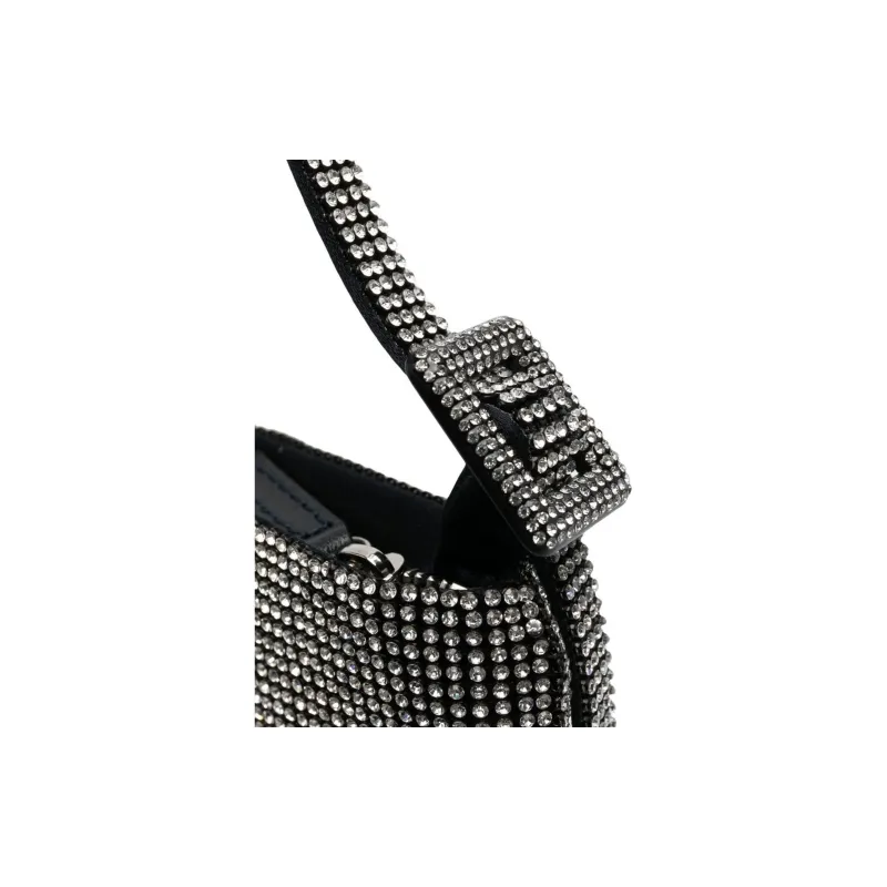 BENEDETTA BRUZZICHES Fabric Handbag Shoulder Bag Women's Silver/Black-2
