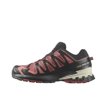 SALOMON XA Pro 3D V9 Cushioning Wear Resistant Low Top Outdoor Shoes Women's Black Pink