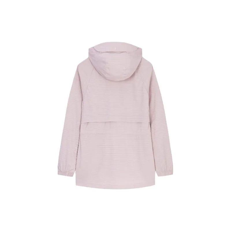 Anta Outdoor Collection Trench Coat Women's Smoke Gray Pink-1