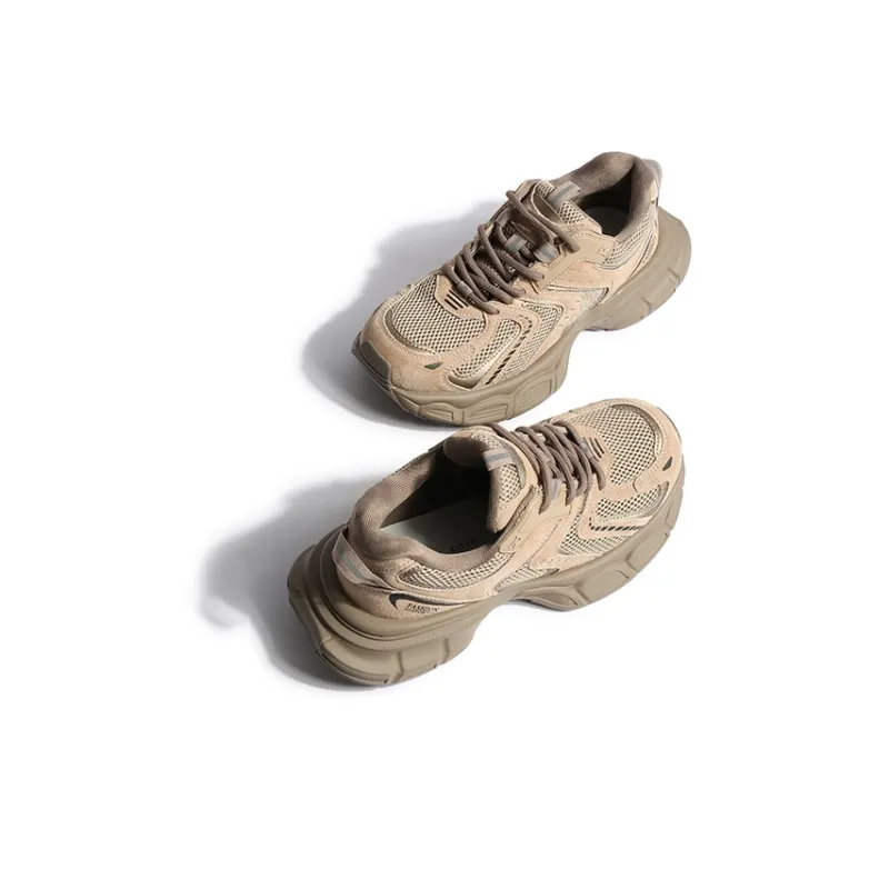 CENTRAL&KITTY Abrasion Resistant Height Increasing Low Top Chunky Sneakers 5cm Unisex-2