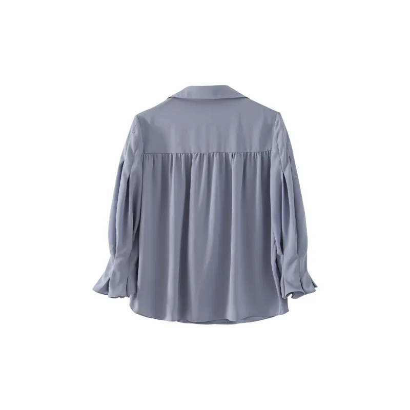 YALIDA French Shirt Chiffon Shirt Women's-5