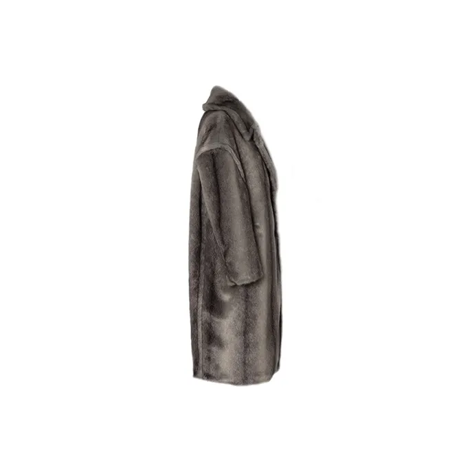 JYOSEI Velvet feel Coat Women's Gradient Gray-2