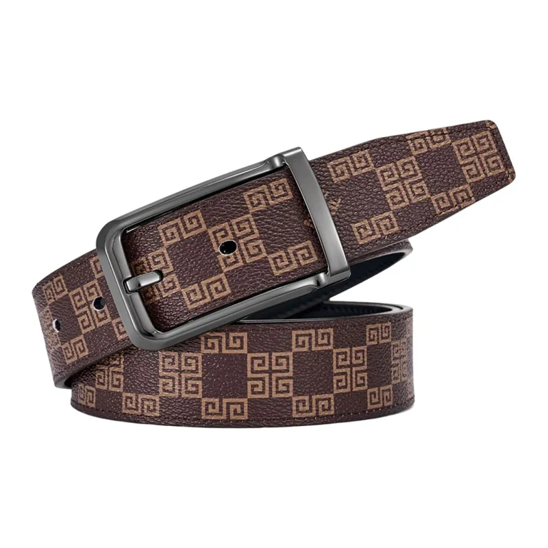 NINE NAIL Leather Belts Men-4