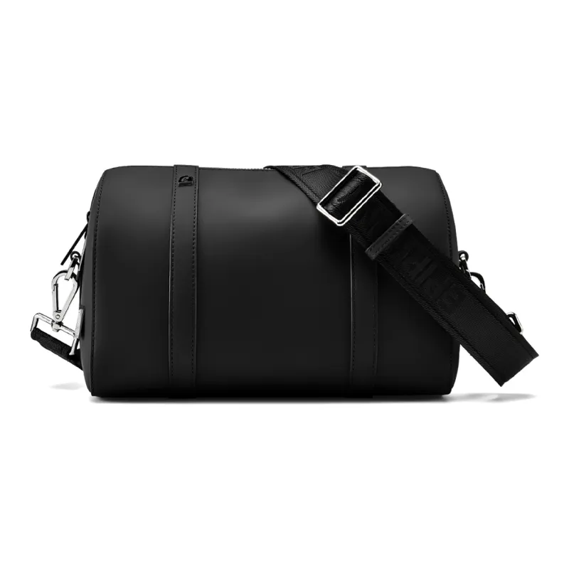 EPIPHQNY PU Cylinder Bag Crossbody Bag Medium Size Unisex Black-4