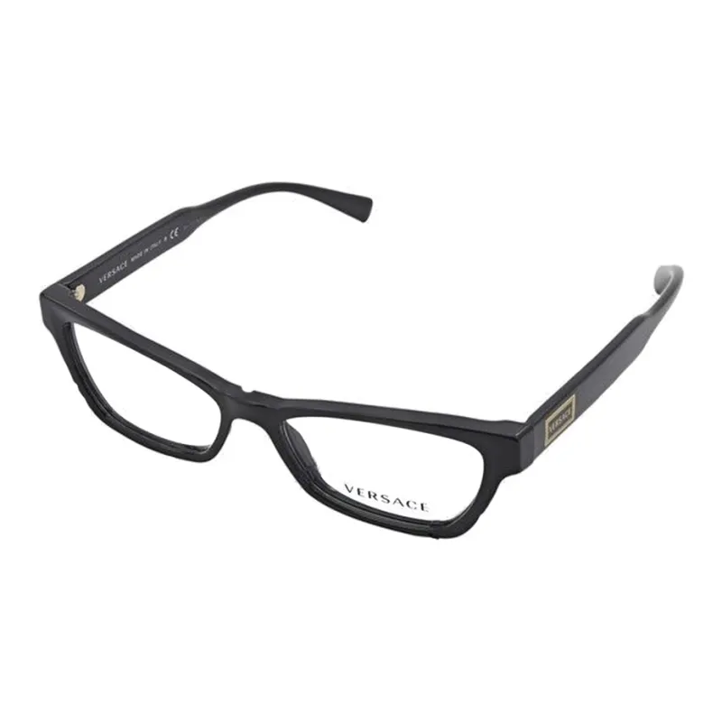 VERSACE Plastic Cat Eye Eyeglass Frames Women's Black-2