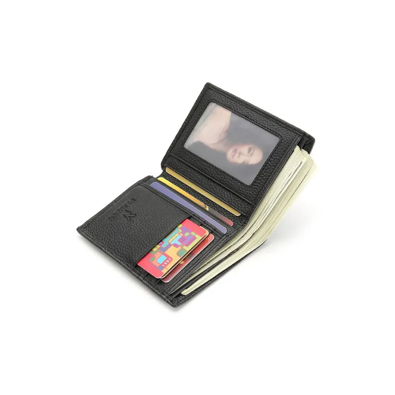 Playboy Top Grain Cow Leather Wallet Regular Men's Black-4