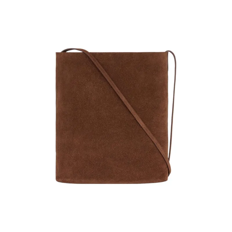 CELINE Triomphe Arc De Triomphe Cow Leather Suede Bucket Bag, Shoulder Bag, Crossbody Bag Men's Brown-3