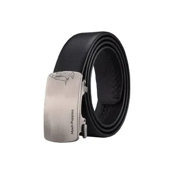 Hush Puppies Business Casual Automatic Buckle Leather Belts Men's Width  3.5cm