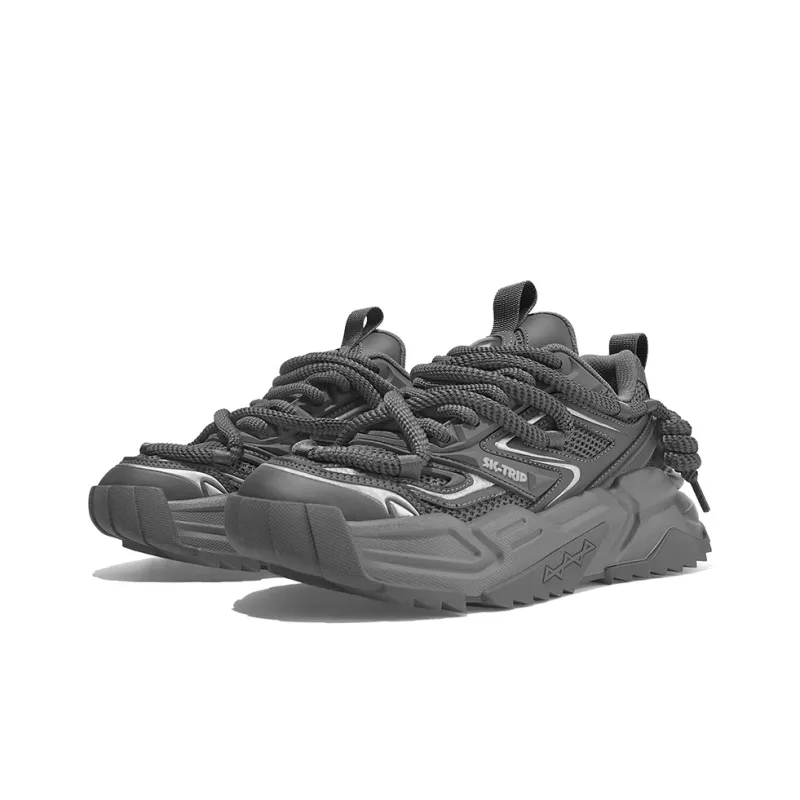SK.TRIP Wear-Resistant Height Increasing Low-Top Chunky Sneakers Unisex Box Limited Edition-3