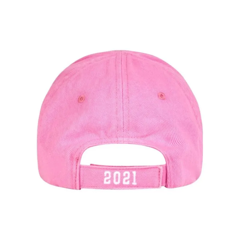 Balenciaga Cotton Baseball Caps Men's Pink-1