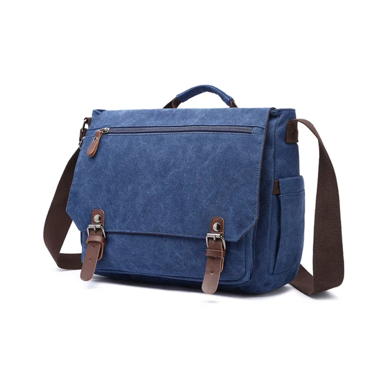 Slazenger Canvas Messenger Bag Camera Bag Canvas Bag Handbag Regular Unisex Multicolor-16