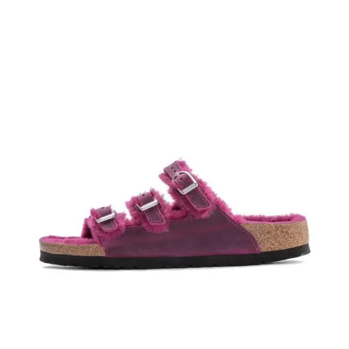 Birkenstock Slide Slippers Women's Fuchsia Narrow Fit