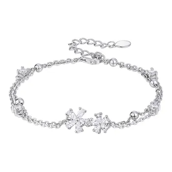 KADER 925 Sterling Silver Bracelets Women's Silver Goddess Zhen Xiang Box