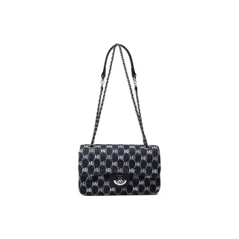 MQ Polyester Small Square Bag Messenger Bag Shoulder Bag Regular Women's Navy Blue/Blue/Denim Blue