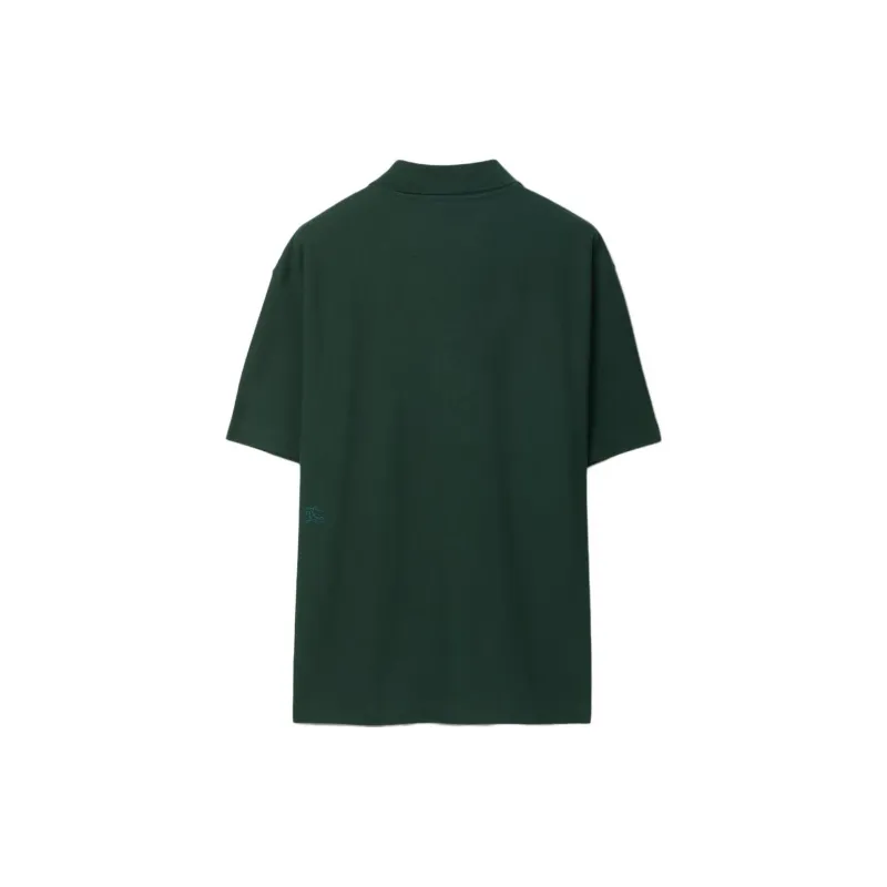 Burberry FW23 Cotton Polo Shirt Polo Shirt Men's Green-1