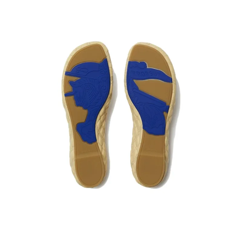 Burberry Quilted Leather Ballerina Shoes-3
