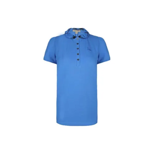 Burberry Polo Shirts Women's Hydrangea Blue