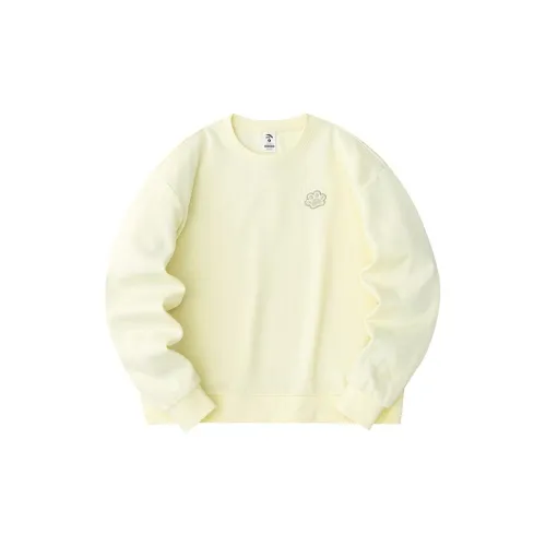 ANTA Sweatshirts Women's Light Gray Yellow-1