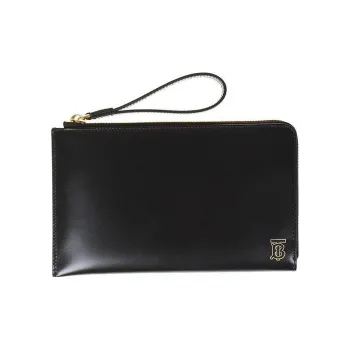 Burberry Leather Wallet Men's Black