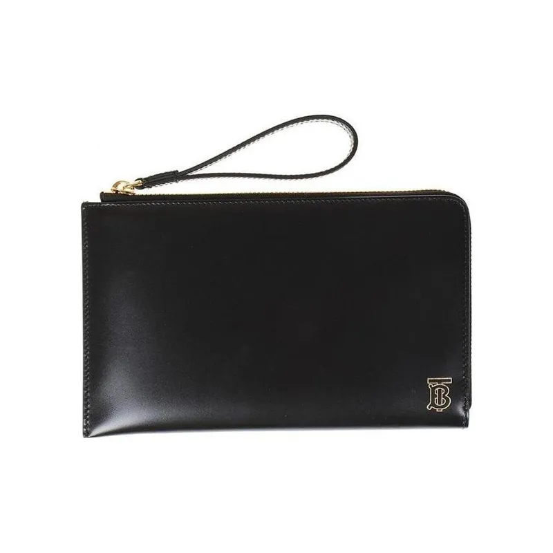 Burberry Leather Wallet Men's Black-0