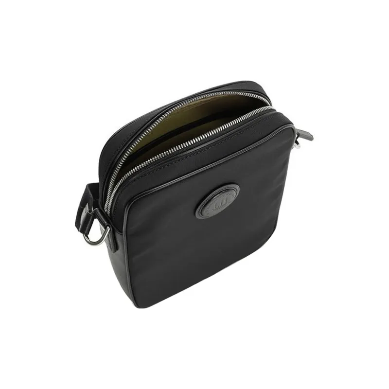 Dunhill Canvas With Leather Canvas Bag, Cell Phone Pouch, Crossbody Bag, Shoulder Bag Unisex Black-4