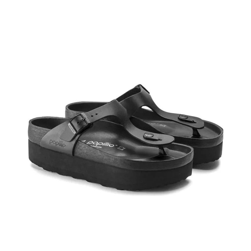 Birkenstock Quick Dry Slip Resistant Flip Flops Women's Black Regular-2