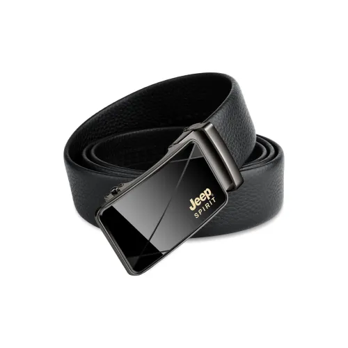 JEEP SPIRIT Versatile Youth Business Casual Automatic Buckle Leather Belts Men's Width: 3.5cm