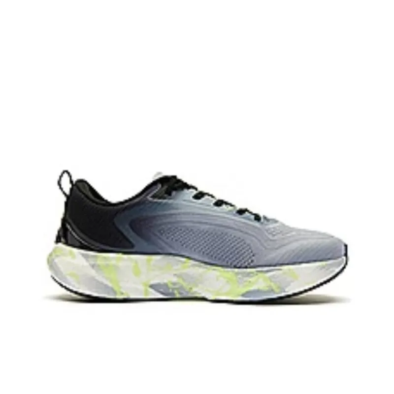 QIAODAN BOOM PRO Cushioning Wear Resistant Low Top Running Shoes Men's Gray Black-1