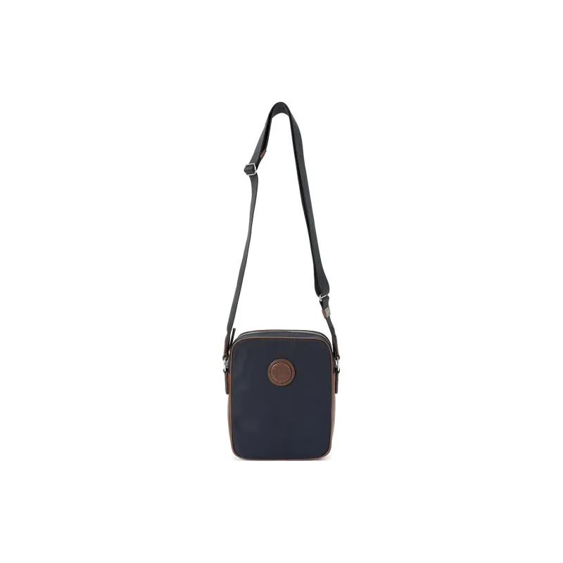 Dunhill Canvas With Leather Canvas Bag Cell Phone Pouch Crossbody Bag Shoulder Bag Unisex Black & Brown-1