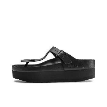 Birkenstock Quick Dry Slip Resistant Flip Flops Women's Black Regular