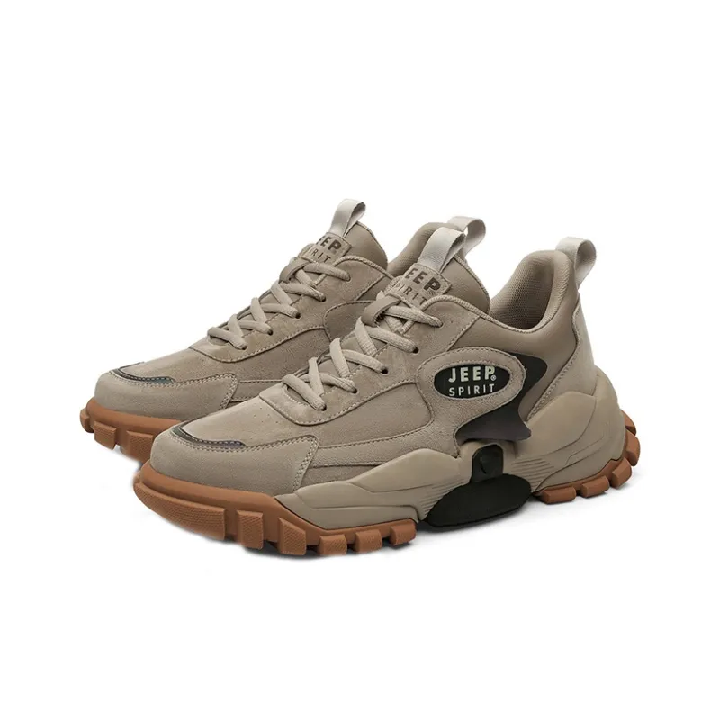 JEEP SPIRIT Mid Top Outdoor Shoes Men's Sand-2